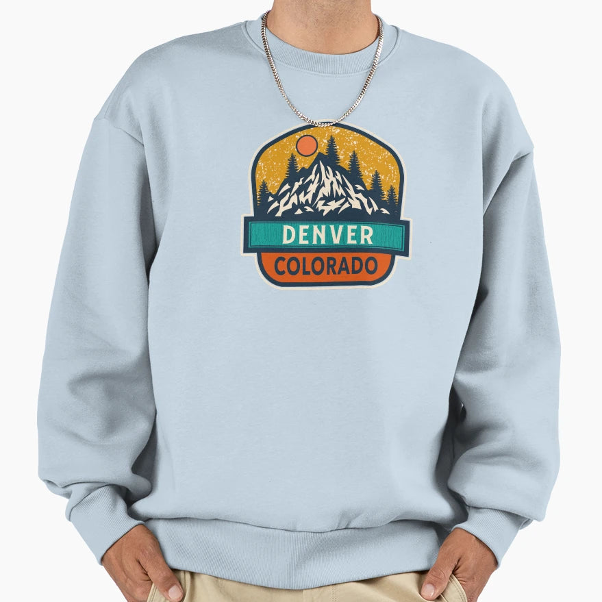 Denver Colorado Sweatshirt - Graphic Print Unisex - T-Shirt, Sweatshirt, Hoodie