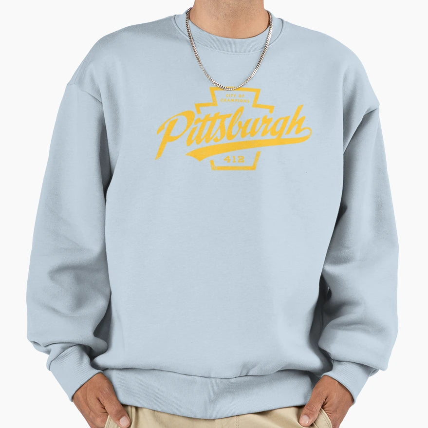 Pittsburgh Pennsylvania Keystone Sweatshirt - Unique Graphic for Adults - T-Shirt, Sweatshirt, Hoodie