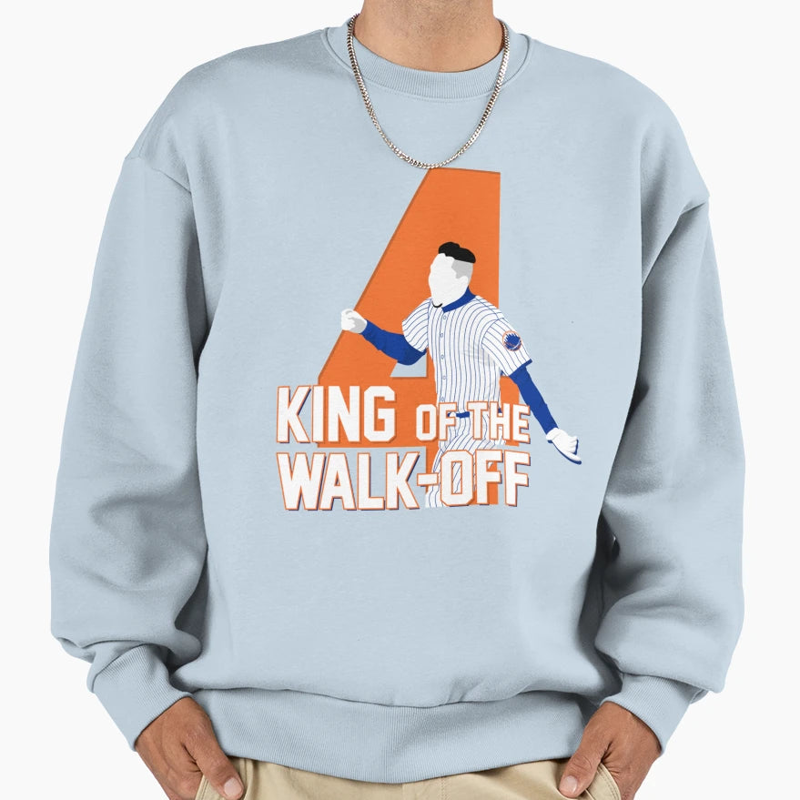 King Walkoff Blue Sweatshirt - Casual Everyday Wear for Adults - T-Shirt, Sweatshirt, Hoodie
