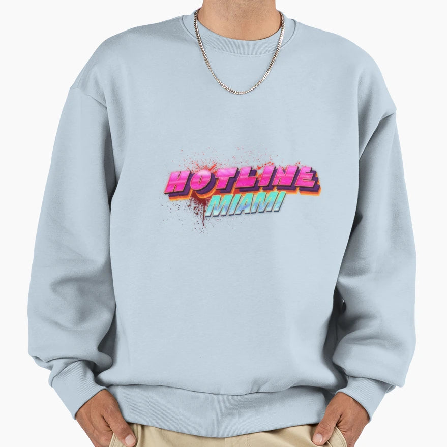 Hotline Miama Sweatshirt - Trendy Graphic Unisex - T-Shirt, Sweatshirt, Hoodie