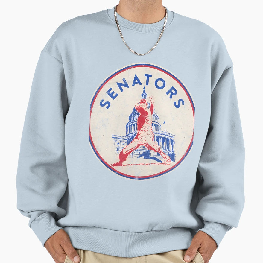 Washington Senators Baseball Sweatshirt - Aesthetic Graphic Men Women - T-Shirt, Sweatshirt, Hoodie