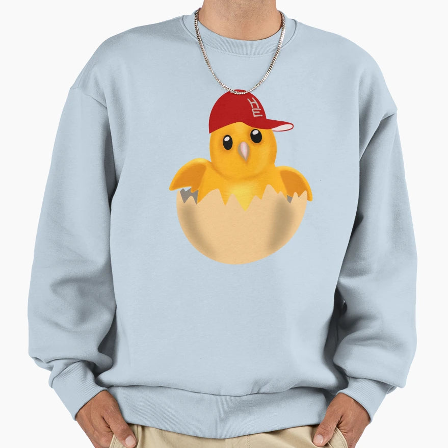 Easter Chic Happy Easter Baseball Sweatshirt - Unique Graphic Men Women - T-Shirt, Sweatshirt, Hoodie