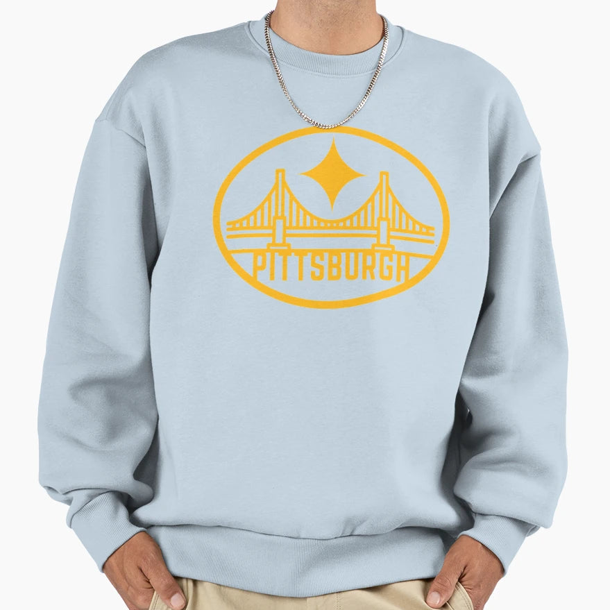 Pittsburgh City Bridge Pride Shirts T-Shirt - Fun Novelty Design Men Women - T-Shirt, Sweatshirt, Hoodie