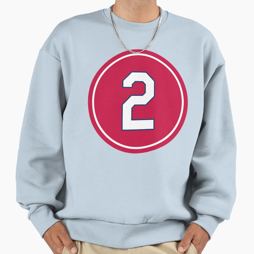 Red Schoendienst 2 Jersey Number Sweatshirt - Fun Novelty Design Unisex - T-Shirt, Sweatshirt, Hoodie