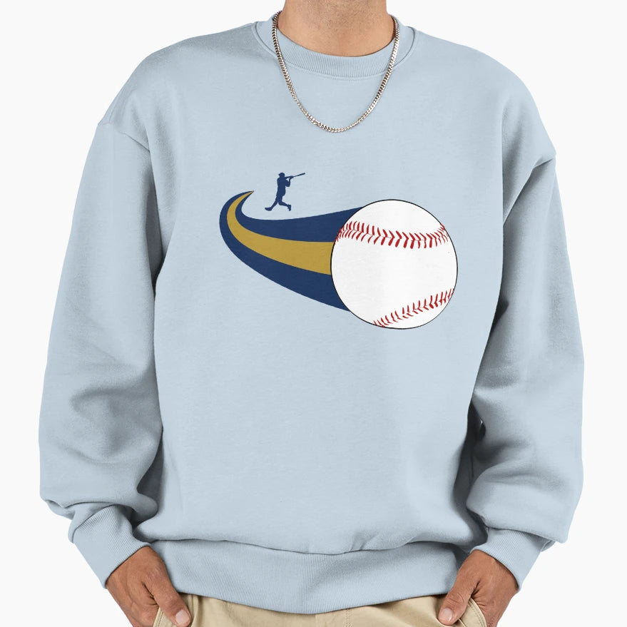 Milwaukee Home Run Comet Trail Sweatshirt - Custom Art Print for Adults - T-Shirt, Sweatshirt, Hoodie