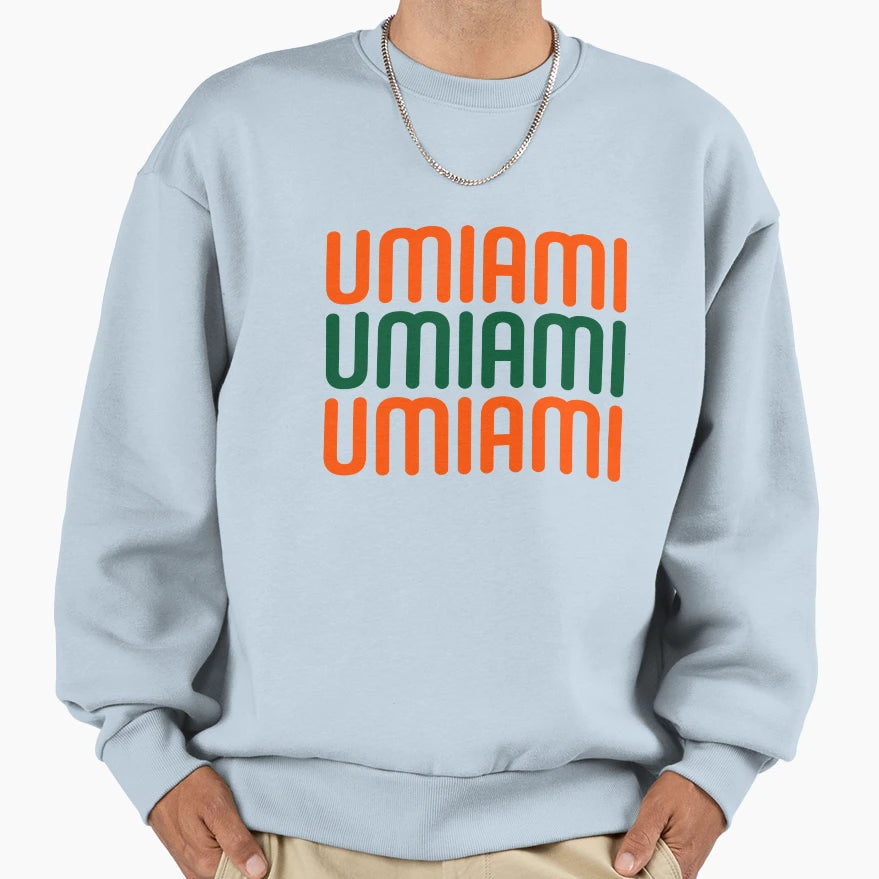 University Miami Sweatshirt - Custom Art Print for Adults - T-Shirt, Sweatshirt, Hoodie