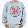 Jon Lester 34 Jersey Number Sweatshirt - Minimalist Print Unisex - T-Shirt, Sweatshirt, Hoodie