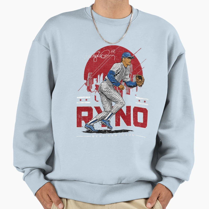 Ryne Sandberg Skyline Sweatshirt - Minimalist Print Unisex - T-Shirt, Sweatshirt, Hoodie