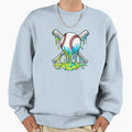 Baseball Ice Cream Drip Sweatshirt - Novelty Apparel Men Women - T-Shirt, Sweatshirt, Hoodie