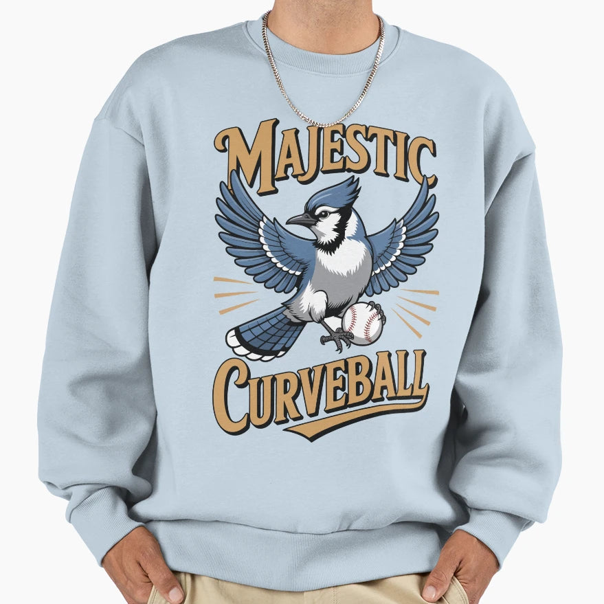 Majestic Curveball Sweatshirt - Trendy Graphic Men Women - T-Shirt, Sweatshirt, Hoodie