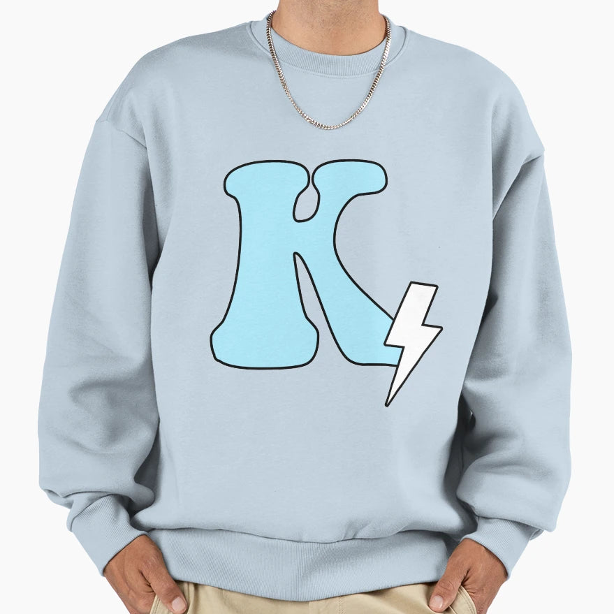 K Lightning Sweatshirt - Novelty Apparel Unisex - T-Shirt, Sweatshirt, Hoodie