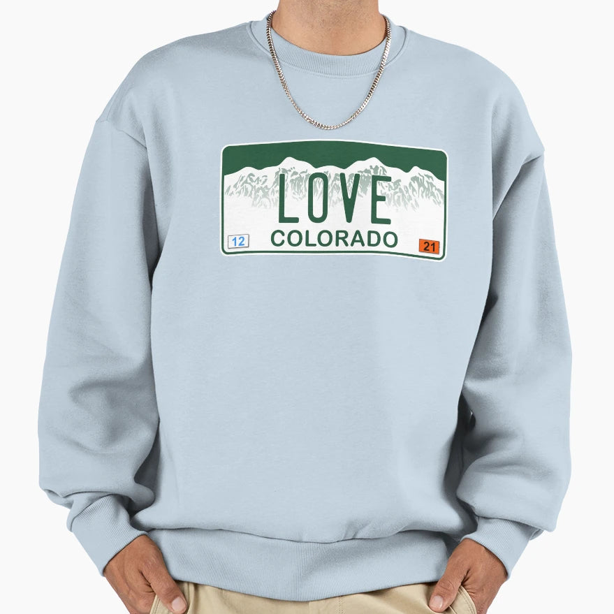 Colorado Love Sweatshirt - Minimalist Print for Adults - T-Shirt, Sweatshirt, Hoodie