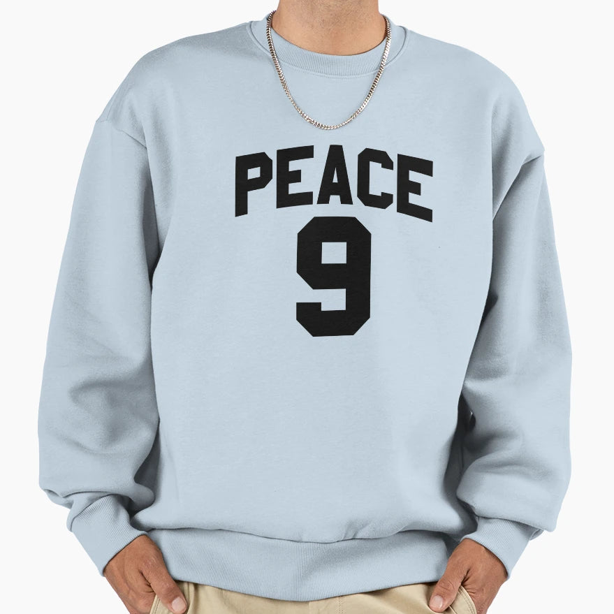 Peace 9 Jersey Funny Inappropriate Sweatshirt - Unique Graphic for Adults - T-Shirt, Sweatshirt, Hoodie