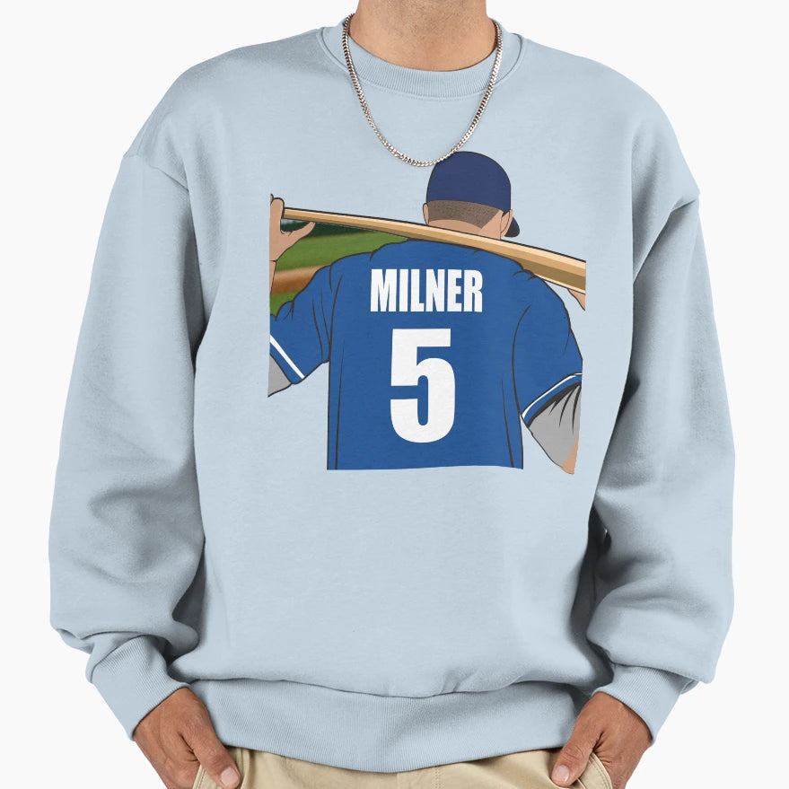 Milner Baseball Sweatshirt - Fun Novelty Design Unisex - T-Shirt, Sweatshirt, Hoodie