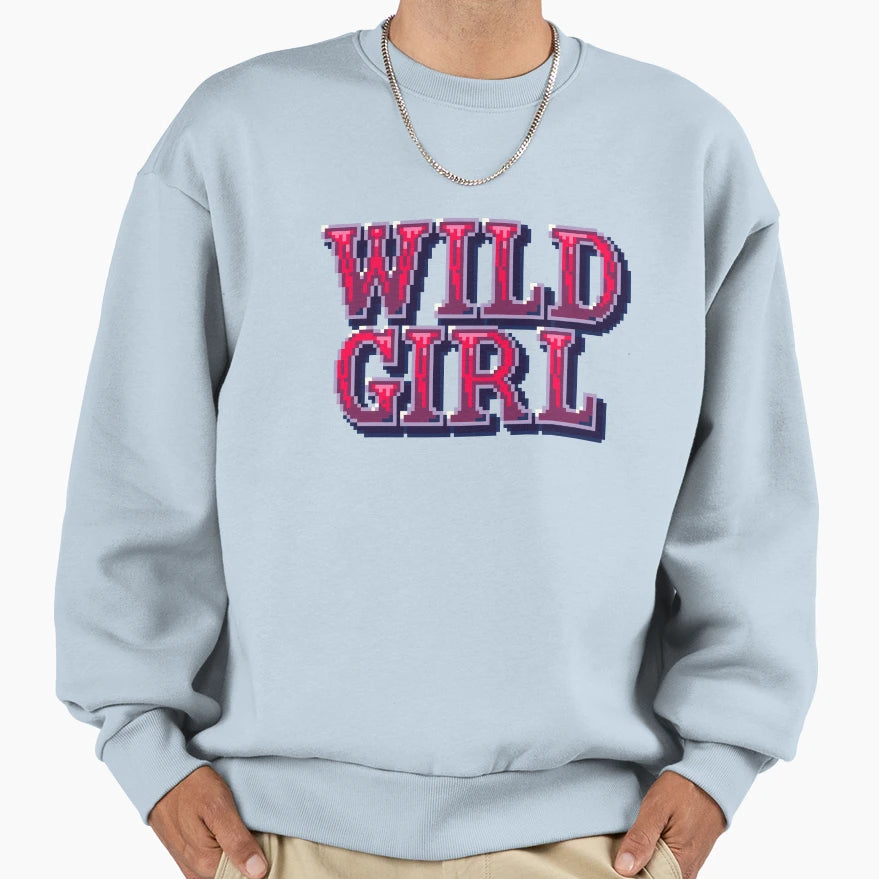 Wild Big Letters Sign Sweatshirt - Graphic Print for Adults - T-Shirt, Sweatshirt, Hoodie