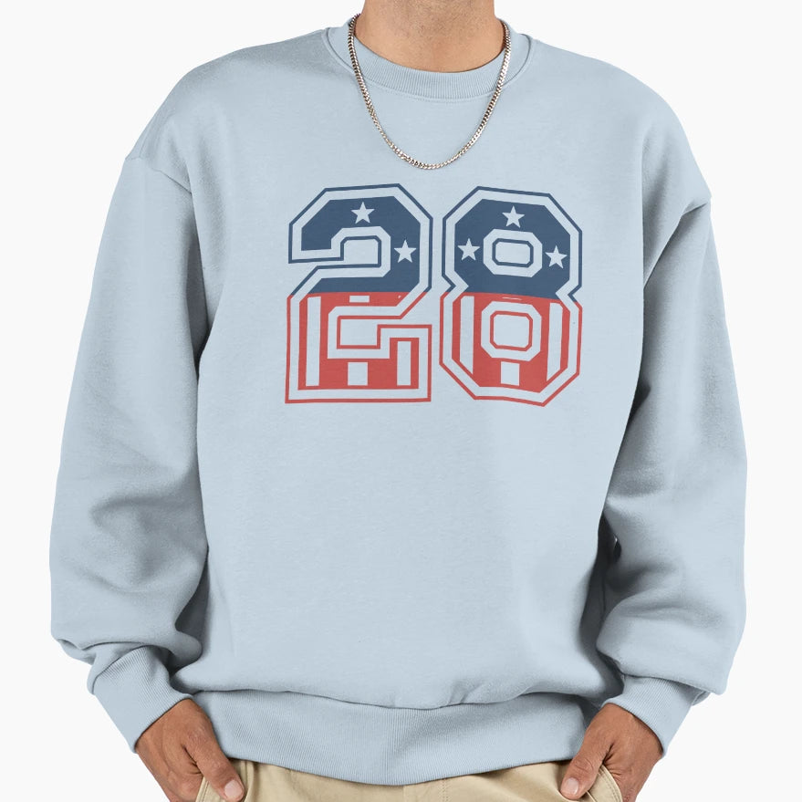 Number 28 Usa Sweatshirt - Trendy Graphic for Adults - T-Shirt, Sweatshirt, Hoodie