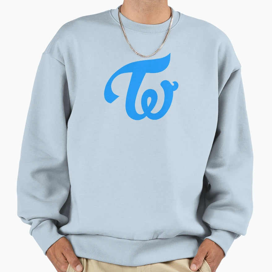 Twice Blue Logo Icon Sweatshirt - Unique Graphic Men Women - T-Shirt, Sweatshirt, Hoodie
