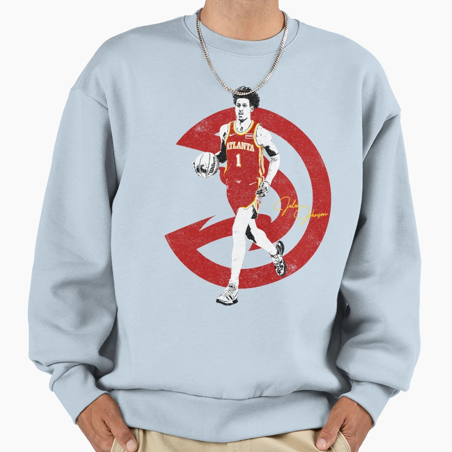 Jalen Johnson Variant Sweatshirt - Casual Everyday Wear for Adults - T-Shirt, Sweatshirt, Hoodie