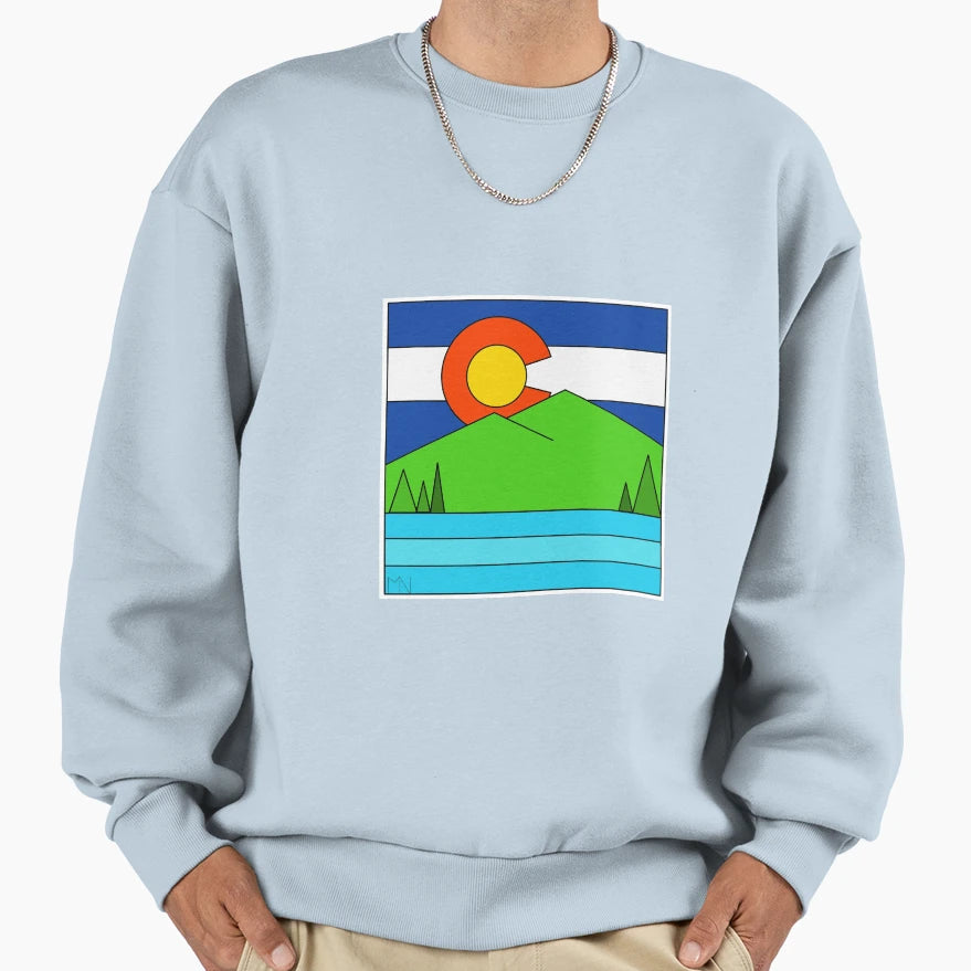 Colorado Flag Sweatshirt - Novelty Apparel Unisex - T-Shirt, Sweatshirt, Hoodie