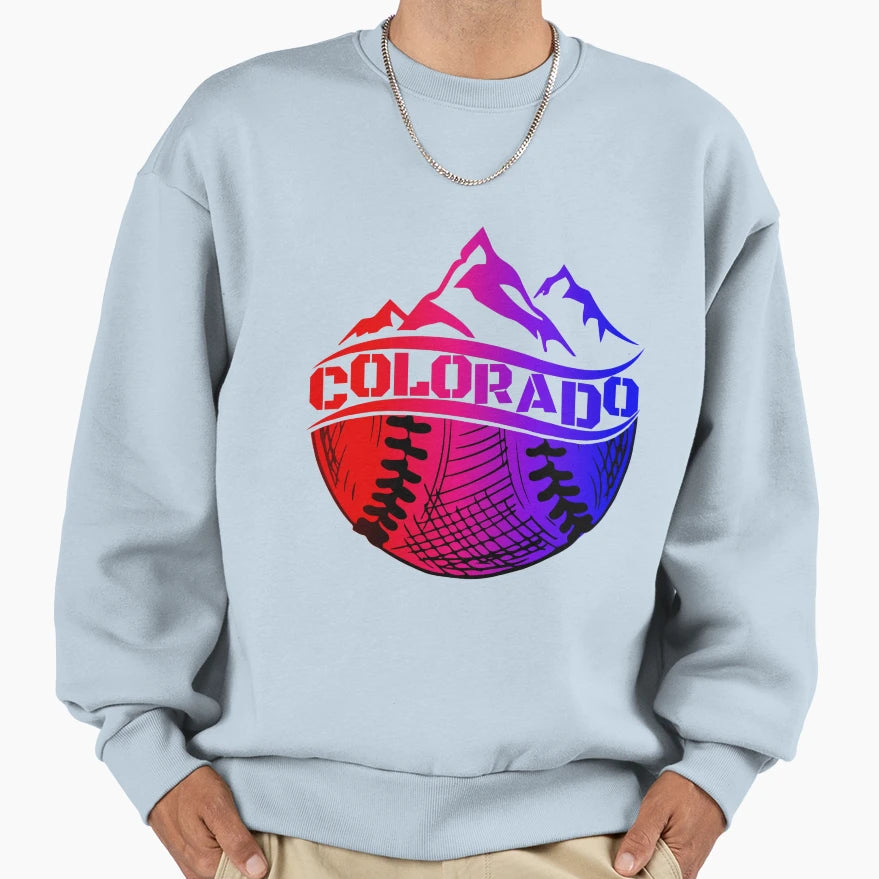 Colorado Baseball Fan Rocky Sweatshirt - Streetwear Style Men Women - T-Shirt, Sweatshirt, Hoodie