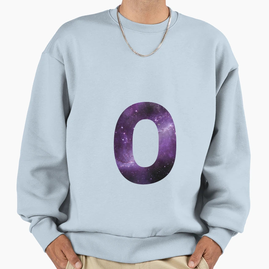 Letter O Galaxy Sweatshirt - Trendy Graphic for Adults - T-Shirt, Sweatshirt, Hoodie