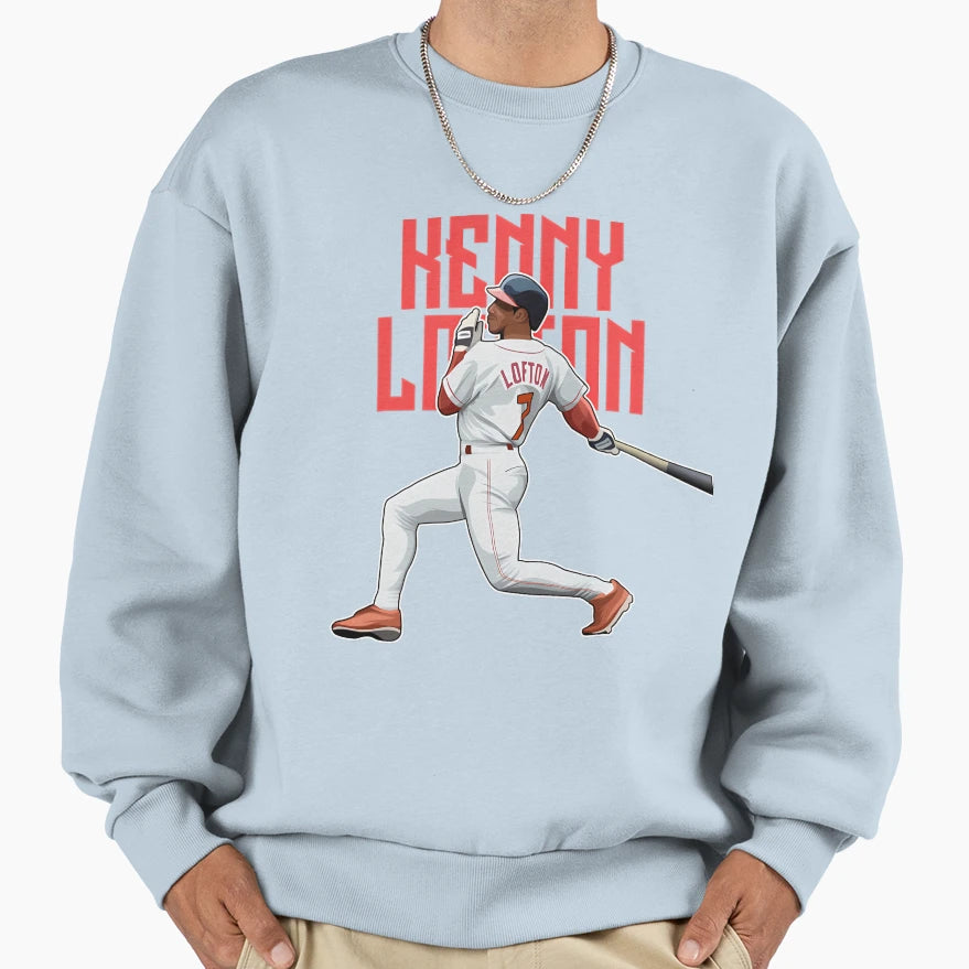 Kenny Lofton Hits Homerun 7 Bold Sweatshirt - Casual Everyday Wear Unisex - T-Shirt, Sweatshirt, Hoodie