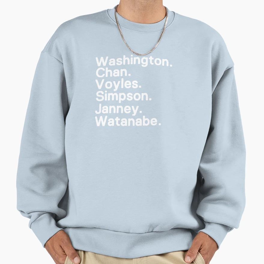Washington Chan Voyles Simpson Sweatshirt - Fun Novelty Design Unisex - T-Shirt, Sweatshirt, Hoodie