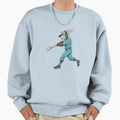 Six Seven Baseball Player Flaming Sweatshirt - Minimalist Print Unisex - T-Shirt, Sweatshirt, Hoodie