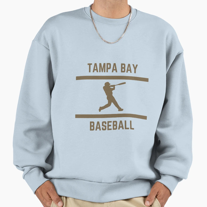 Gold Color Tampa Bay Baseball Sweatshirt - Fun Novelty Design Men Women - T-Shirt, Sweatshirt, Hoodie