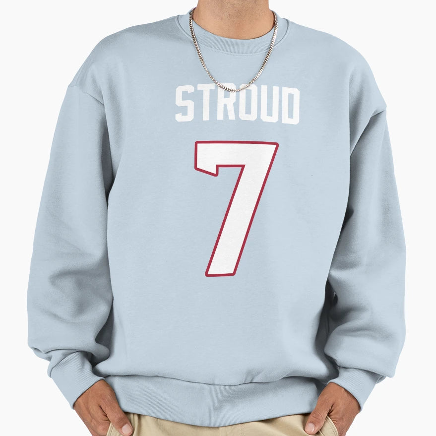 Cj Stroud 7 Texans Sweatshirt - Aesthetic Graphic for Adults - T-Shirt, Sweatshirt, Hoodie