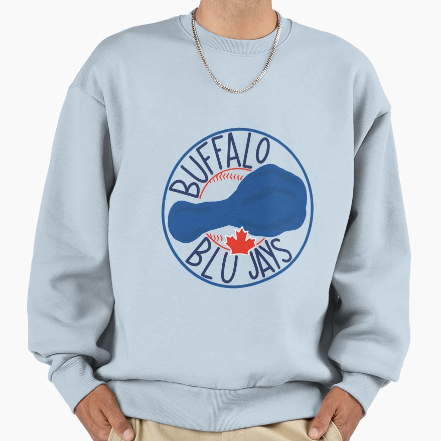 Buffalo Blu Jays Sweatshirt - Graphic Print Unisex - T-Shirt, Sweatshirt, Hoodie