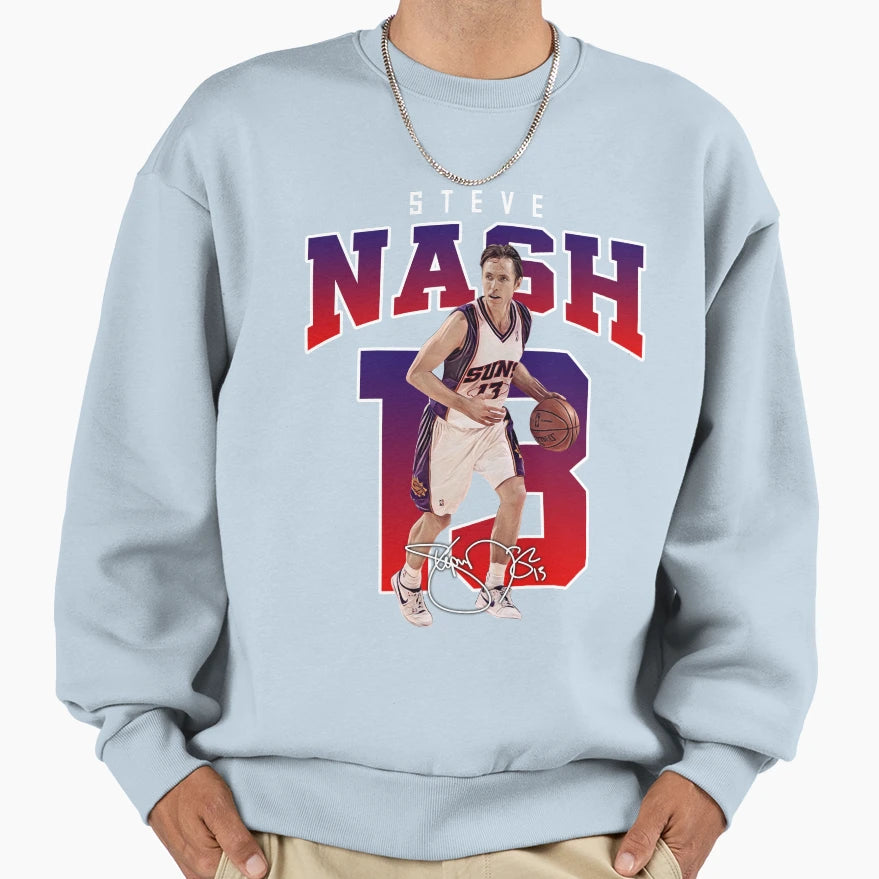 Steve Nash Phoenix Basketball Sweatshirt - Trendy Graphic for Adults - T-Shirt, Sweatshirt, Hoodie