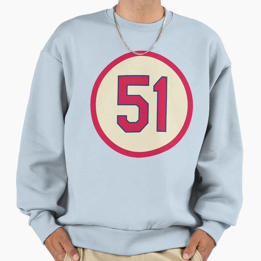 Willie Mcgee 51 Jersey Number Sweatshirt - Custom Art Print Unisex - T-Shirt, Sweatshirt, Hoodie