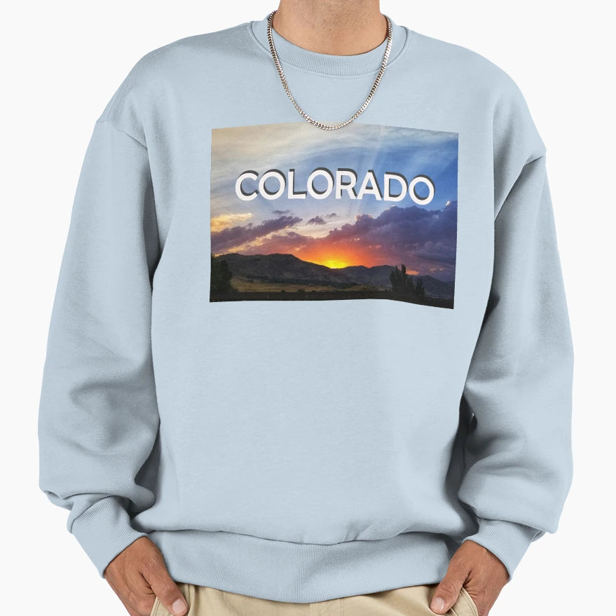 Colorado Sunset Sweatshirt - Unique Graphic Unisex - T-Shirt, Sweatshirt, Hoodie