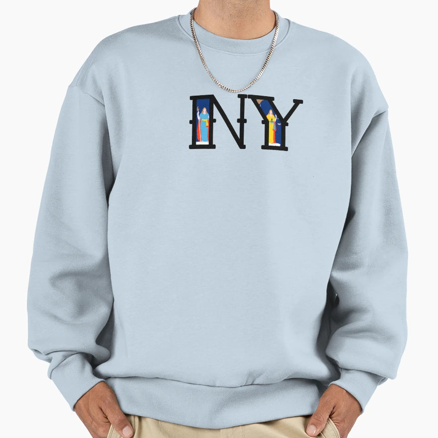 New York Sweatshirt - Minimalist Print Men Women - T-Shirt, Sweatshirt, Hoodie