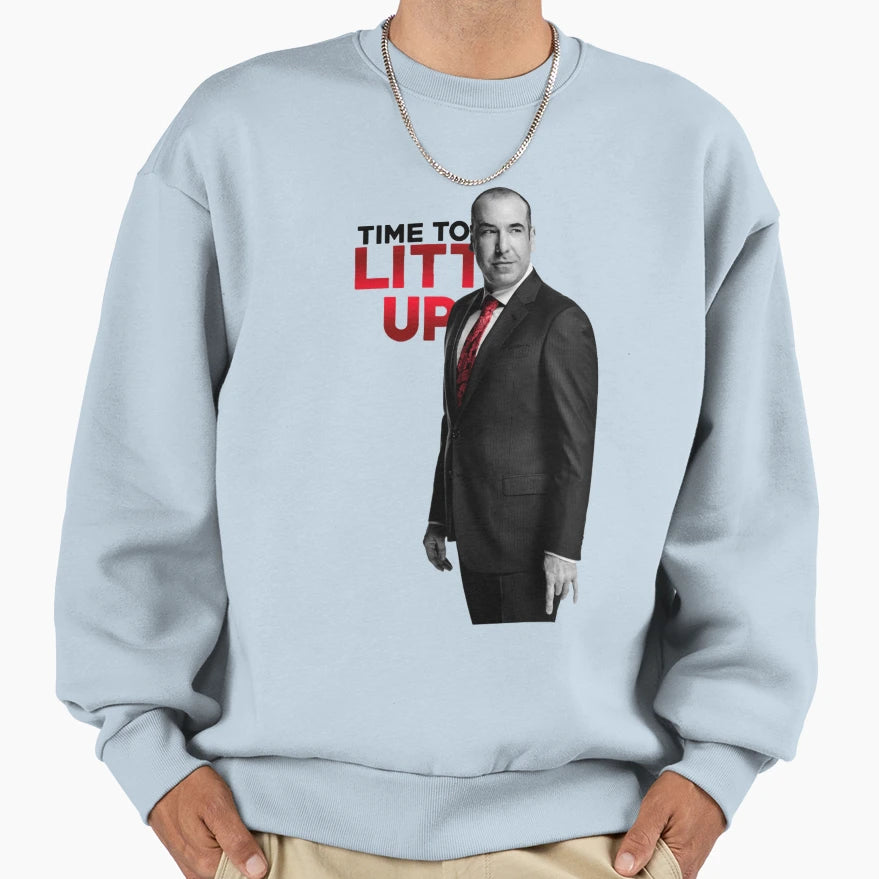 Louis Litt Time To Litt Up Sweatshirt - Graphic Print Unisex - T-Shirt, Sweatshirt, Hoodie