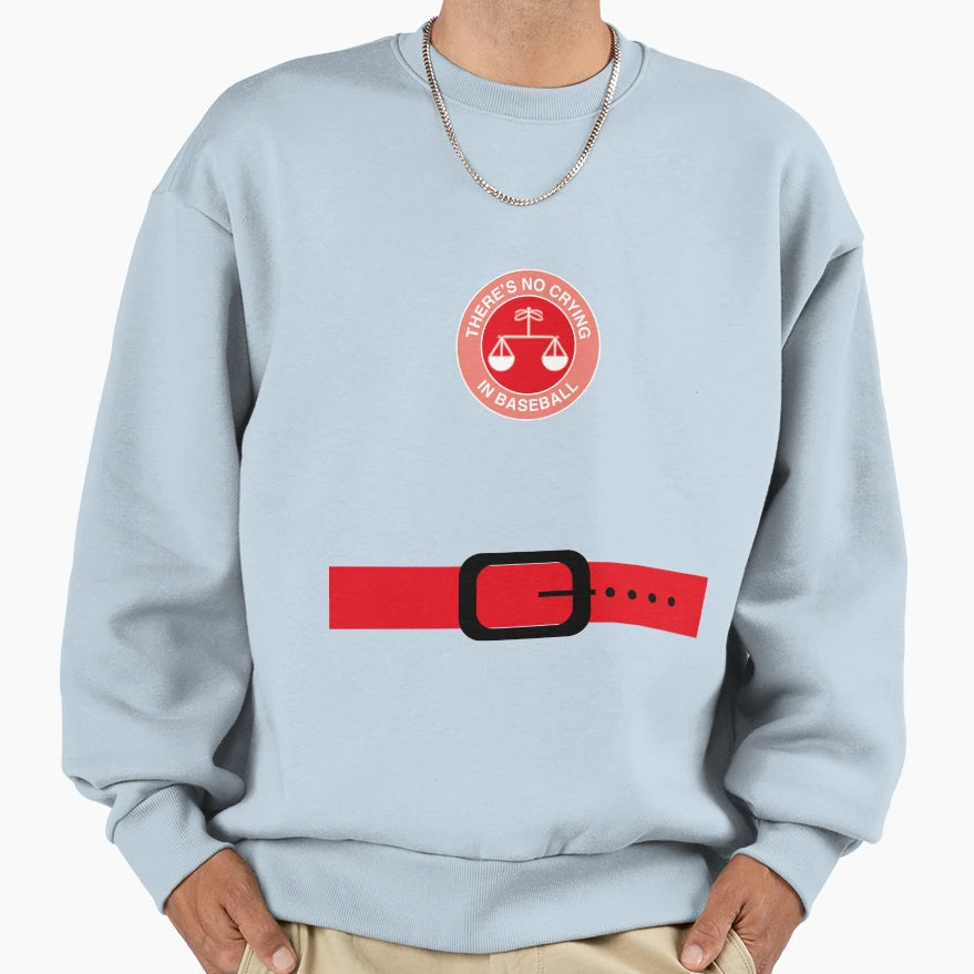 No Crying Baseball Sweatshirt - Custom Art Print Men Women - T-Shirt, Sweatshirt, Hoodie