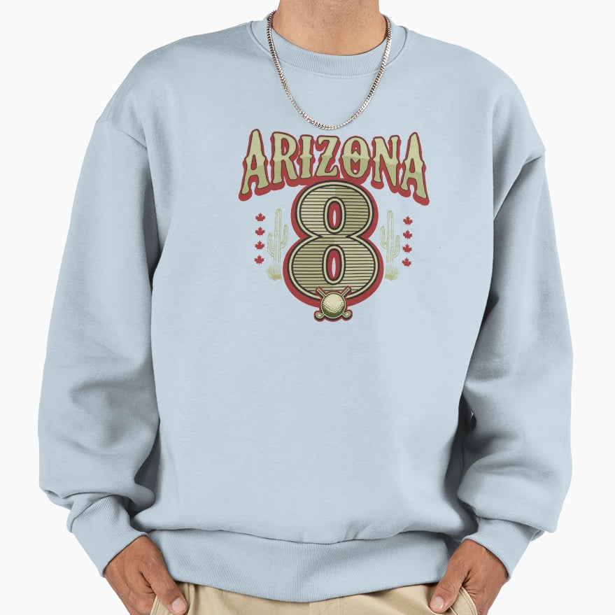 Arizona 8 Sweatshirt - Fun Novelty Design for Adults - T-Shirt, Sweatshirt, Hoodie