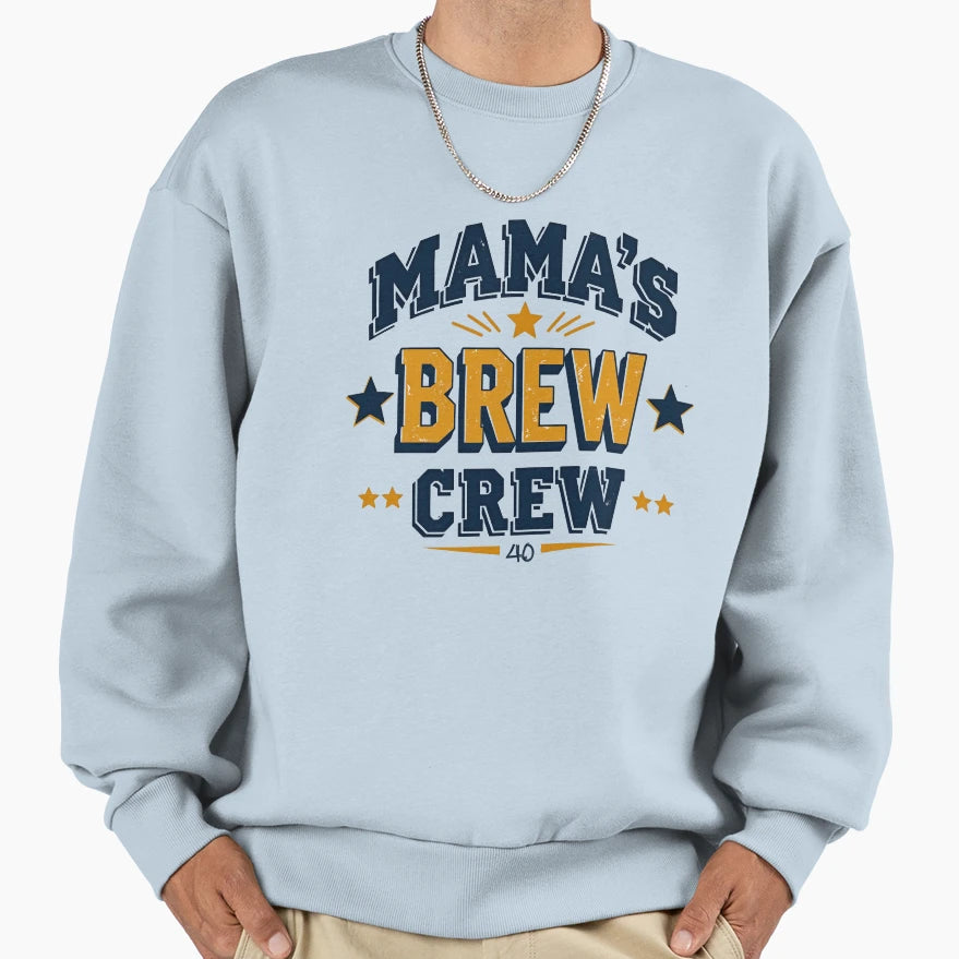 Mamas Brew Crew Fun Family Matching T-Shirt - Streetwear Style Men Women - T-Shirt, Sweatshirt, Hoodie