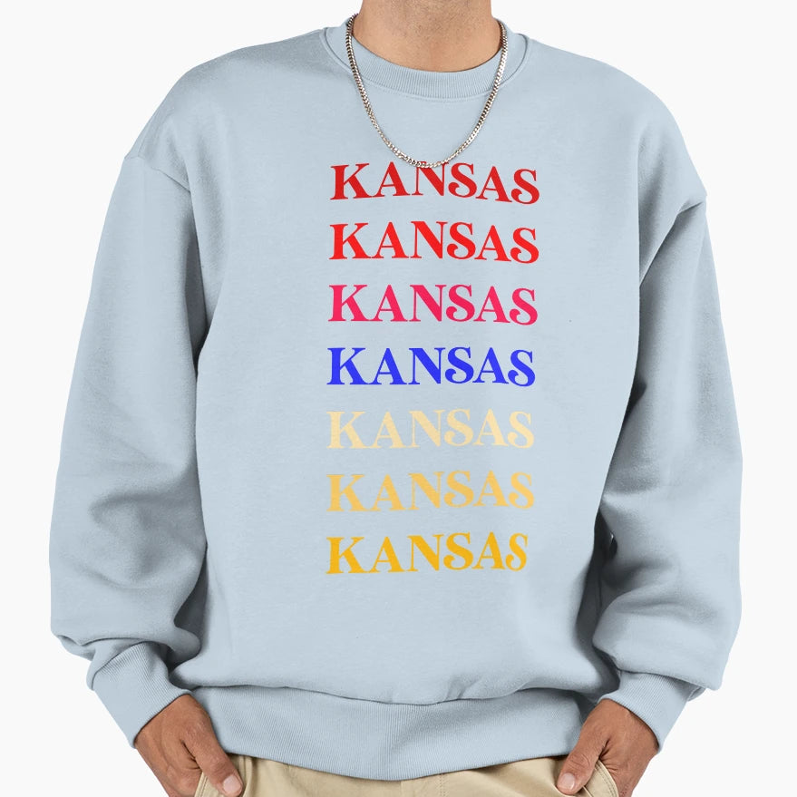 Kansas Sweatshirt - Minimalist Print Unisex - T-Shirt, Sweatshirt, Hoodie