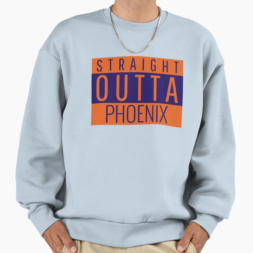 Straight Outta Phoenix Basketball Sweatshirt - Custom Art Print Unisex - T-Shirt, Sweatshirt, Hoodie