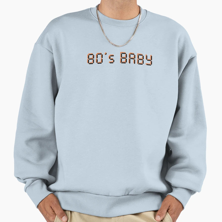 80S Sweatshirt - Minimalist Print Unisex - T-Shirt, Sweatshirt, Hoodie
