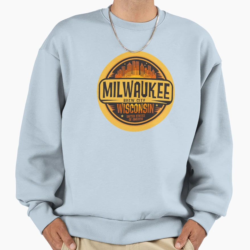 Milwaukee Wisconsin Sweatshirt - Novelty Apparel Unisex - T-Shirt, Sweatshirt, Hoodie