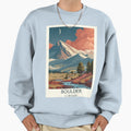 Boulder Colorado Flatirons Art Sweatshirt - Graphic Print for Adults - T-Shirt, Sweatshirt, Hoodie