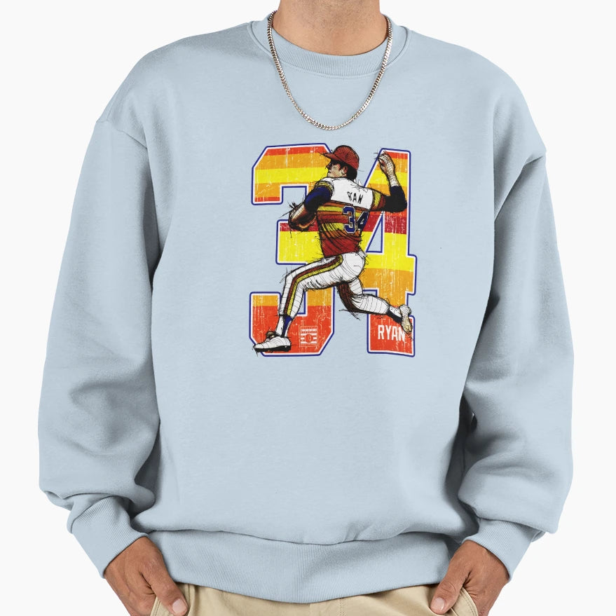 Nolan Ryan Houston Heat Sweatshirt - Fun Novelty Design Men Women - T-Shirt, Sweatshirt, Hoodie