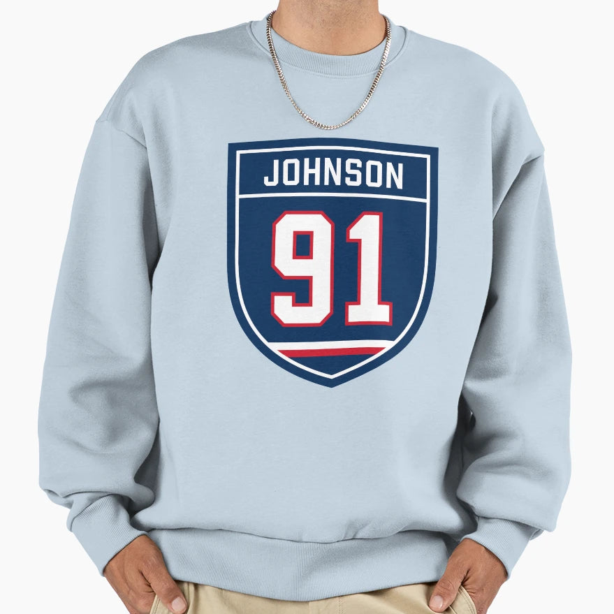 Johnson 91 Emblem Sweatshirt - Aesthetic Graphic for Adults - T-Shirt, Sweatshirt, Hoodie