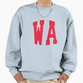 Washington State Abbreviation Sweatshirt - Casual Everyday Wear Men Women - T-Shirt, Sweatshirt, Hoodie