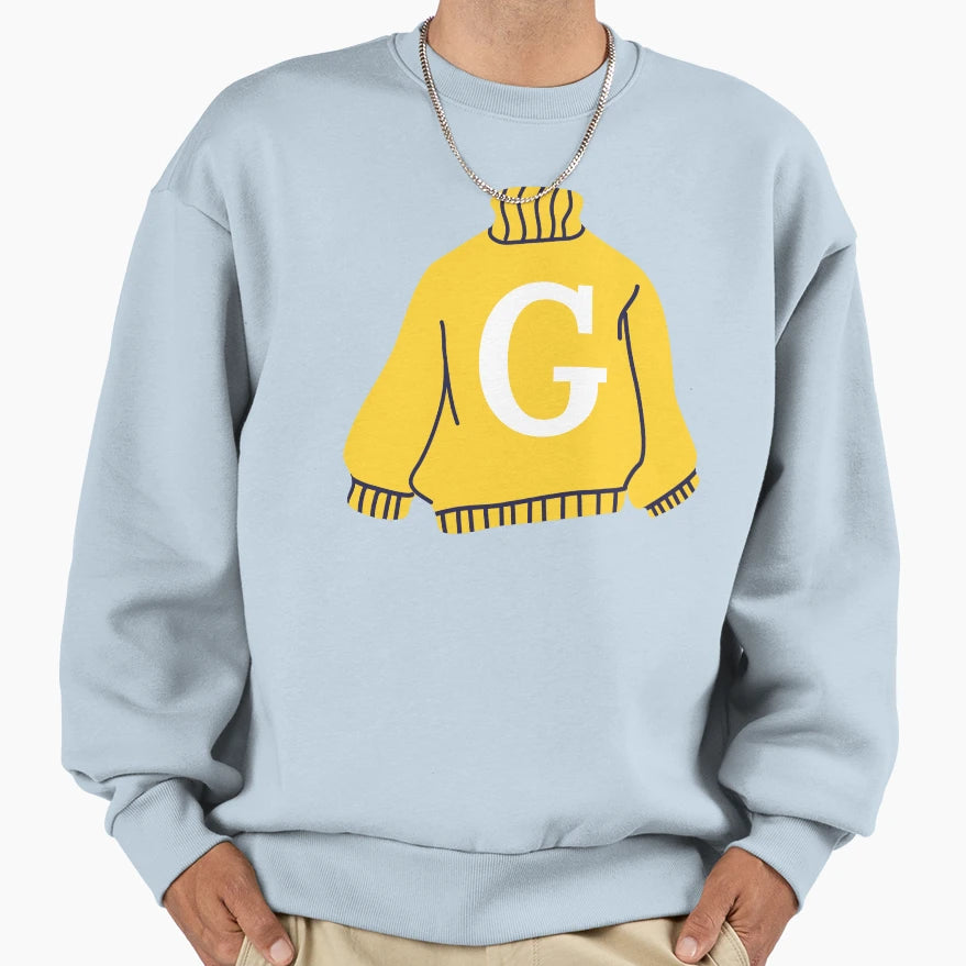 Letter Sweatshirt - Casual Everyday Wear Men Women - T-Shirt, Sweatshirt, Hoodie