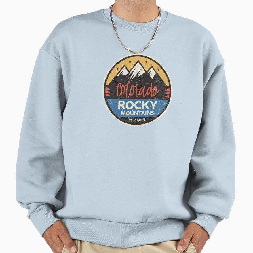 Colorado Rocky Mountains Sweatshirt - Novelty Apparel for Adults - T-Shirt, Sweatshirt, Hoodie