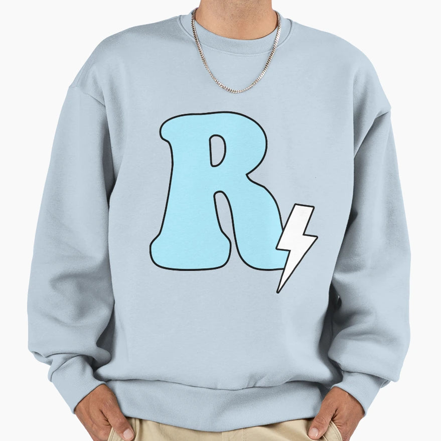 R Lightning Sweatshirt - Casual Everyday Wear Unisex - T-Shirt, Sweatshirt, Hoodie